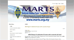 Desktop Screenshot of marts.org.my